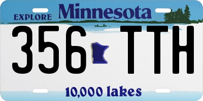 MN license plate 356TTH