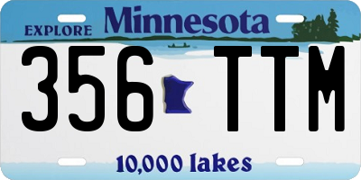 MN license plate 356TTM