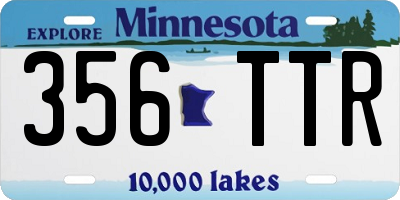 MN license plate 356TTR