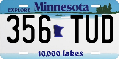 MN license plate 356TUD