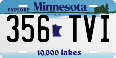MN license plate 356TVI