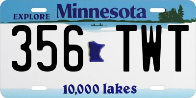 MN license plate 356TWT
