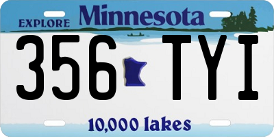 MN license plate 356TYI