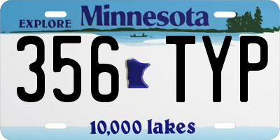 MN license plate 356TYP