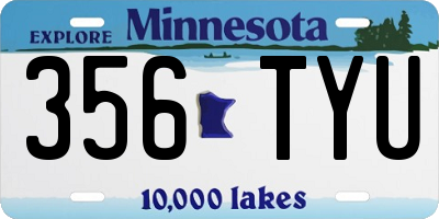 MN license plate 356TYU