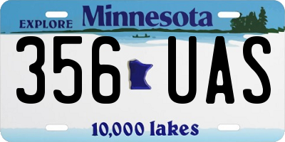 MN license plate 356UAS