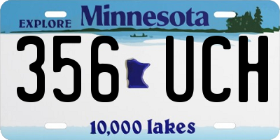 MN license plate 356UCH