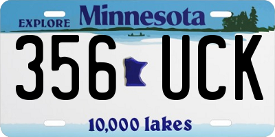 MN license plate 356UCK