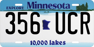 MN license plate 356UCR