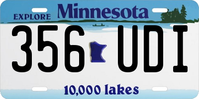 MN license plate 356UDI