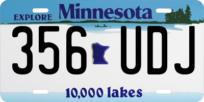 MN license plate 356UDJ