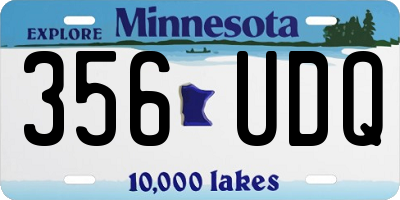 MN license plate 356UDQ