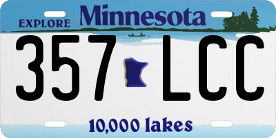 MN license plate 357LCC