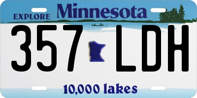 MN license plate 357LDH