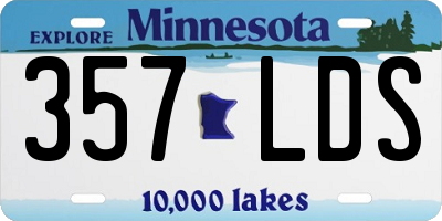 MN license plate 357LDS