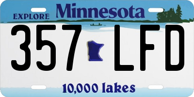 MN license plate 357LFD