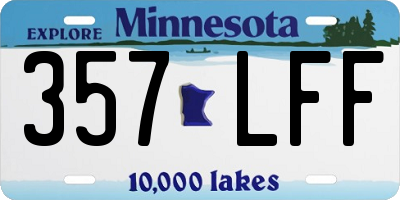 MN license plate 357LFF