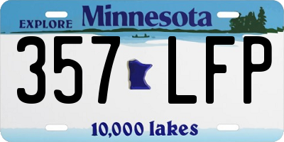 MN license plate 357LFP