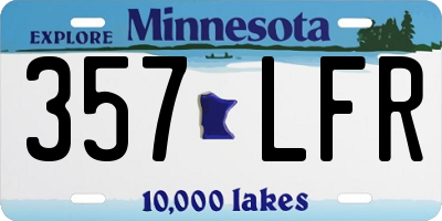 MN license plate 357LFR