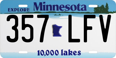 MN license plate 357LFV