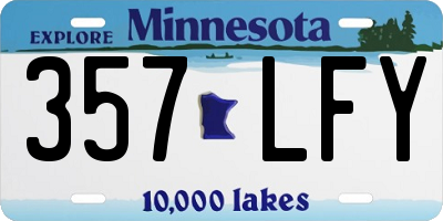 MN license plate 357LFY