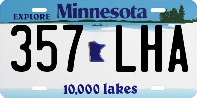 MN license plate 357LHA