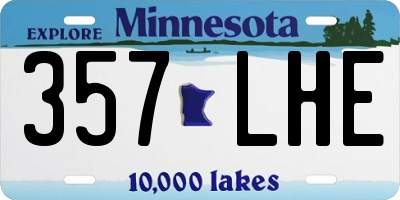 MN license plate 357LHE