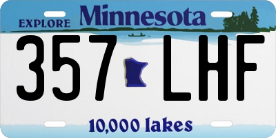 MN license plate 357LHF