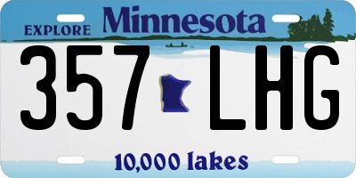 MN license plate 357LHG