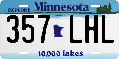 MN license plate 357LHL