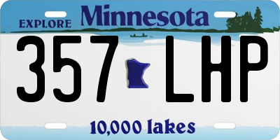MN license plate 357LHP