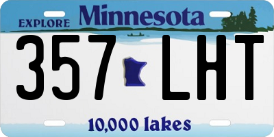 MN license plate 357LHT
