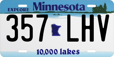 MN license plate 357LHV