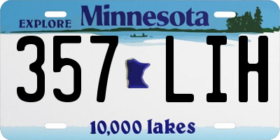 MN license plate 357LIH
