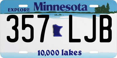 MN license plate 357LJB