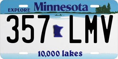 MN license plate 357LMV