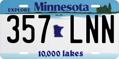 MN license plate 357LNN