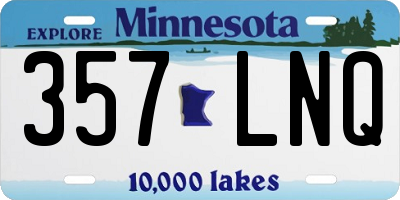 MN license plate 357LNQ