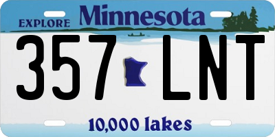 MN license plate 357LNT