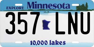 MN license plate 357LNU