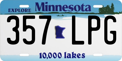 MN license plate 357LPG