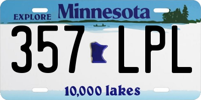 MN license plate 357LPL