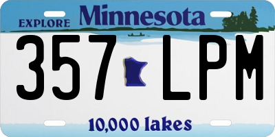 MN license plate 357LPM
