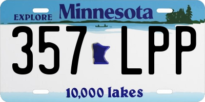 MN license plate 357LPP