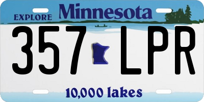 MN license plate 357LPR