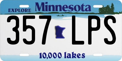 MN license plate 357LPS