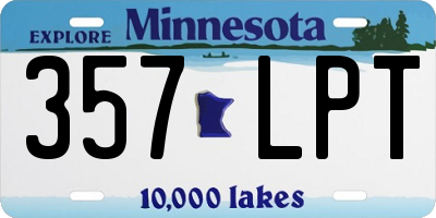 MN license plate 357LPT