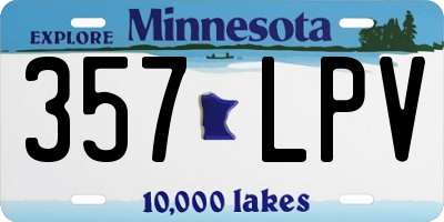 MN license plate 357LPV