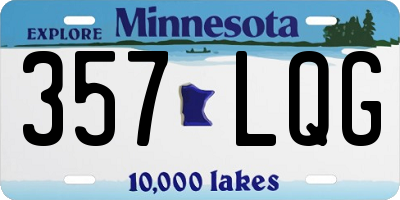 MN license plate 357LQG