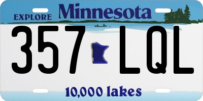 MN license plate 357LQL
